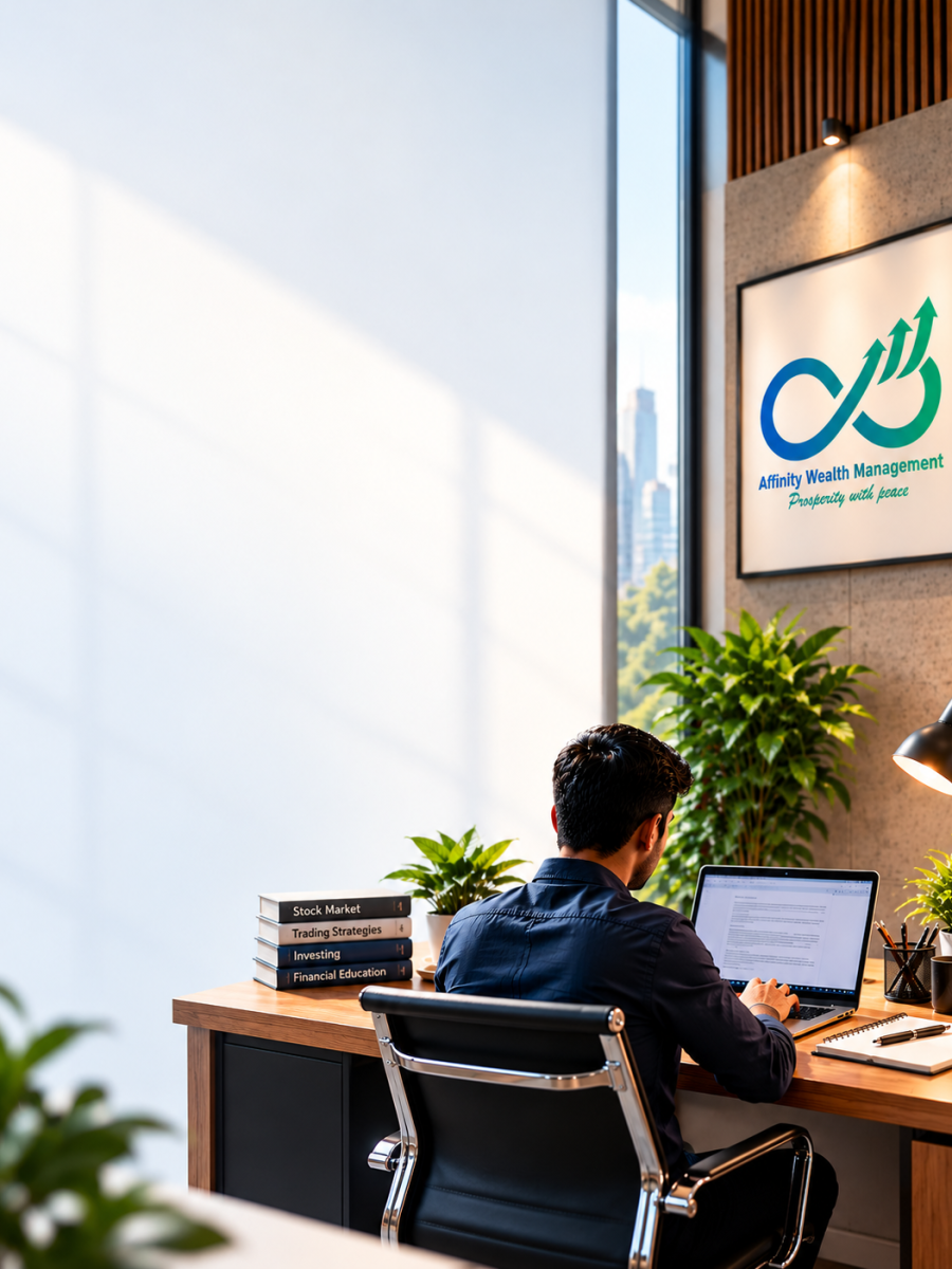 Modern Wealth Management Office Scene
